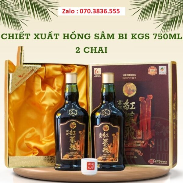 Chiết Xuất Hồng Sâm BI KGS 750ml 2 Chai