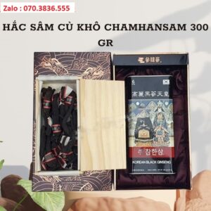 Hắc Sâm Củ Khô Chamhansam 300 gr Hac Sam Cu Kho Chamhansam 300 gr 3