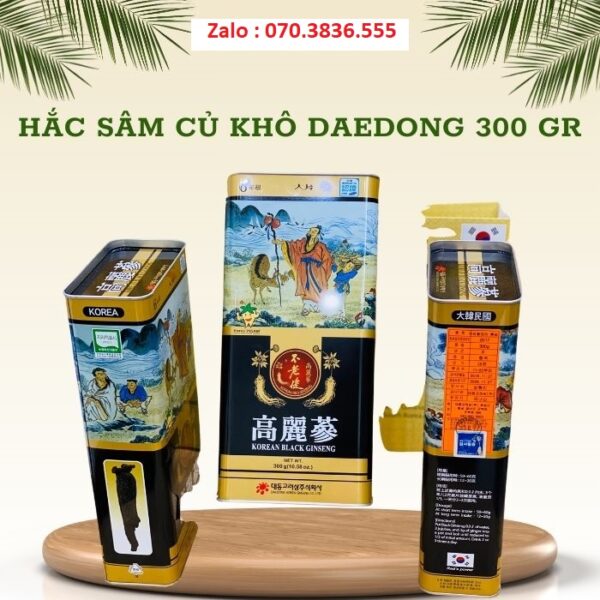 Hắc Sâm Củ Khô Daedong 300 gr