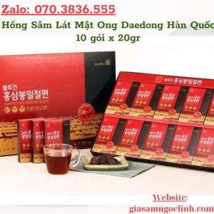 Hồng Sâm Lát Mật Ong Daedong Hàn Quốc 10 gói x 20gr