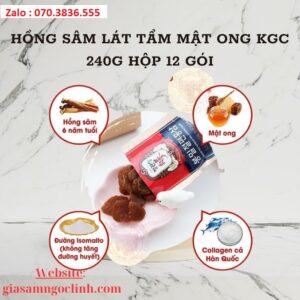 Hong Sam Lat Tam Mat Ong KGC 240g Hop 12 goi 2