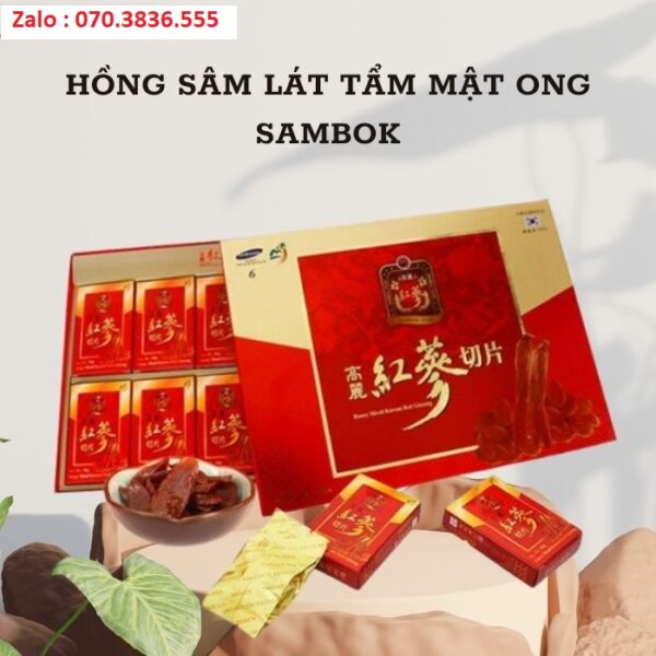 Hồng Sâm Lát Tẩm Mật Ong Sambok