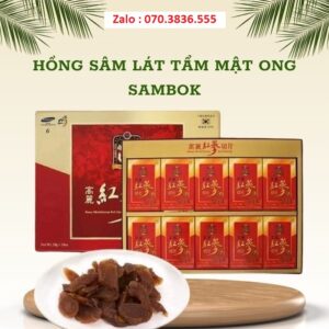 Hồng Sâm Lát Tẩm Mật Ong Sambok