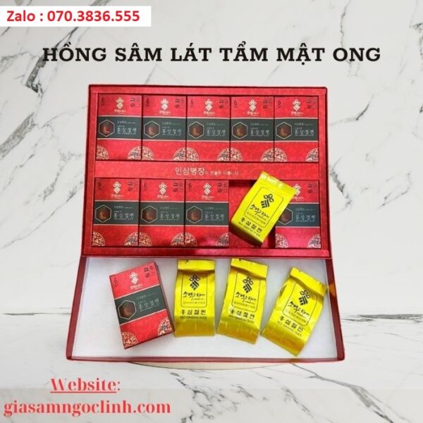 Hồng Sâm Lát Tẩm Mật Ong Sobaek Hàn Quốc