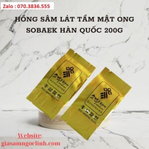 Hồng Sâm Lát Tẩm Mật Ong Sobaek Hàn Quốc 200g Hong Sam Lat Tam Mat Ong Sobaek Han Quoc 200g 2