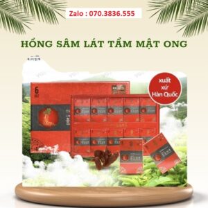 Hồng Sâm Lát Tẩm Mật Ong Sobaek Hàn Quốc