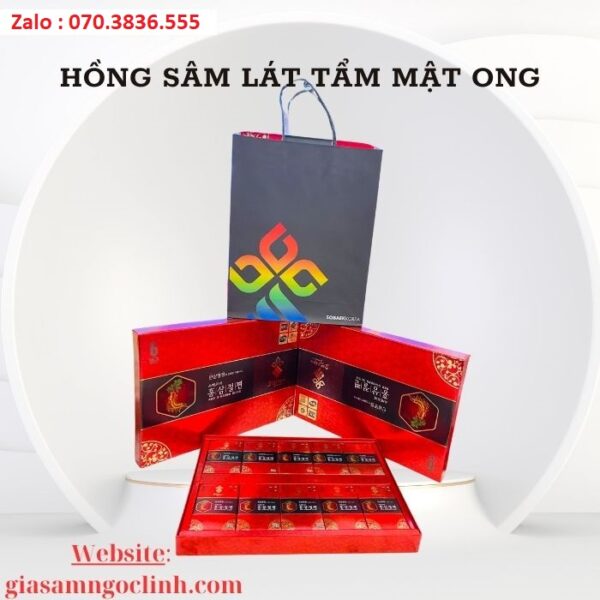Hồng Sâm Lát Tẩm Mật Ong Sobaek Hàn Quốc