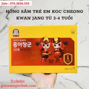 Hong Sam Tre Em KGC Cheong Kwan Jang Tu 3 4 tuoi 2