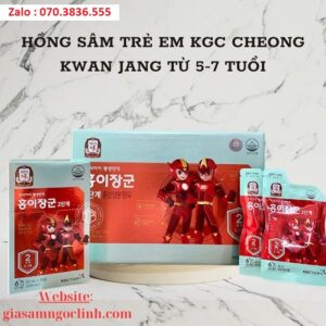 Hong Sam Tre Em KGC Cheong Kwan Jang Tu 5 7 tuoi 2