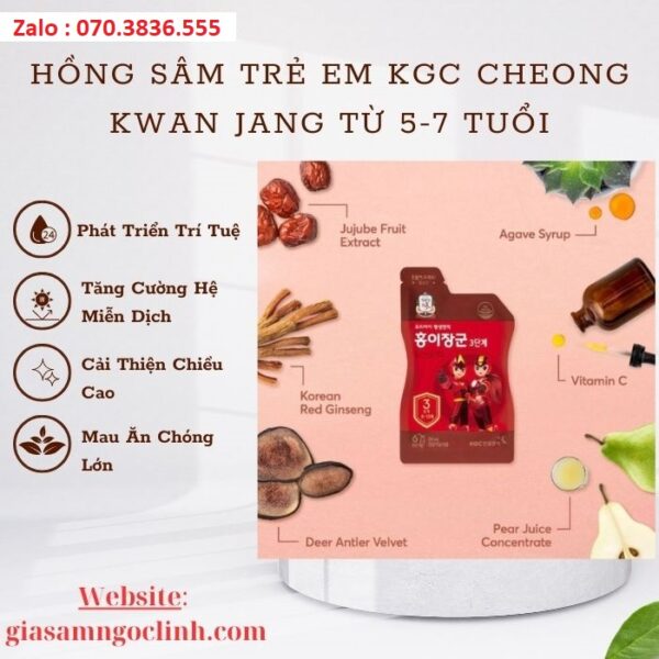 Hồng Sâm Trẻ Em KGC Cheong Kwan Jang Từ 8-10 tuổi