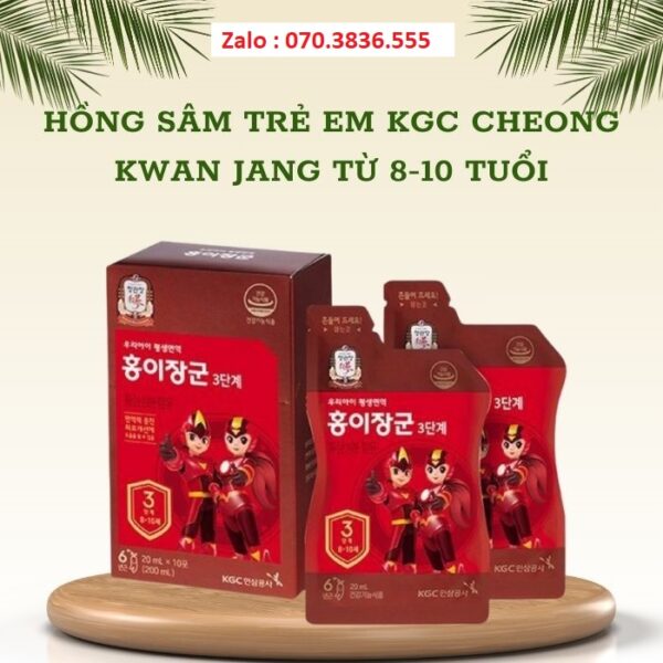 Hồng Sâm Trẻ Em KGC Cheong Kwan Jang Từ 8-10 tuổi