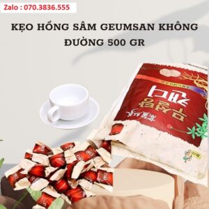 Kẹo Hồng Sâm Geumsan Không Đường 500 gr Keo Hong Sam Geumsan Khong Duong 500 gr 3