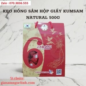 Keo Hong Sam Hop Giay Kumsam Natural 500g 2