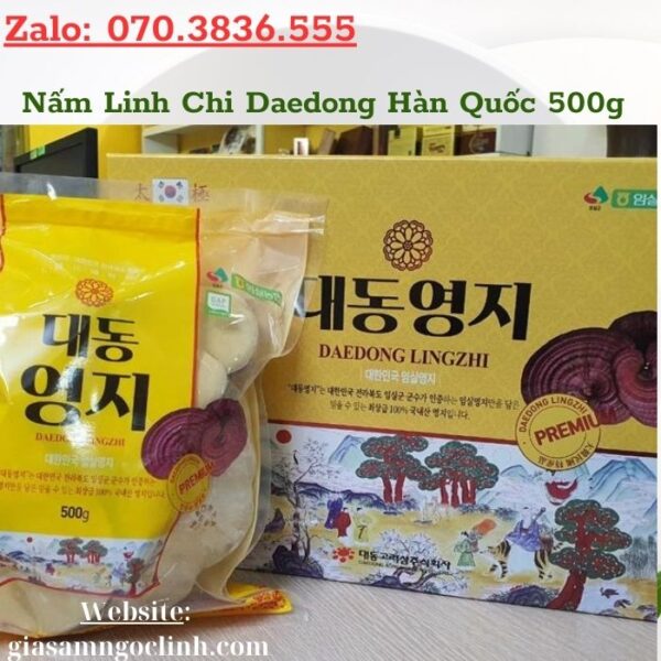 Nấm Linh Chi Daedong Hàn Quốc 500g