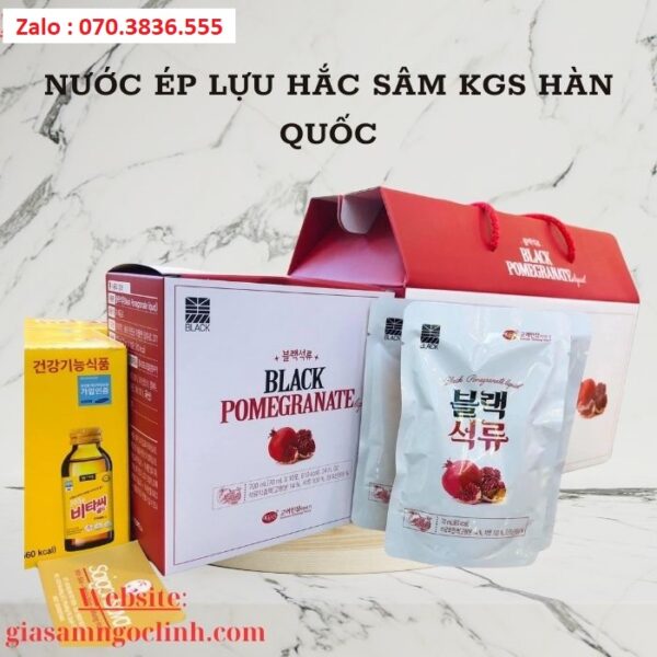 Nước Ép Lựu Hắc Sâm KGS Hàn Quốc