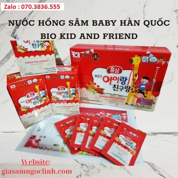 Nước Hồng Sâm Baby Hàn Quốc Bio Kid and Friend