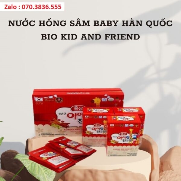 Nước Hồng Sâm Baby Hàn Quốc Bio Kid and Friend
