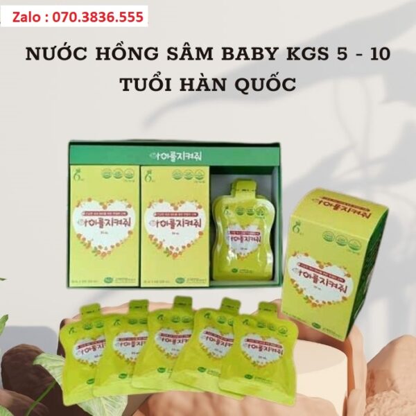 Nước Hồng Sâm Baby KGS 5 - 10 Tuổi Hàn Quốc