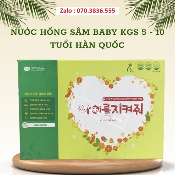 Nước Hồng Sâm Baby KGS 5 - 10 Tuổi Hàn Quốc