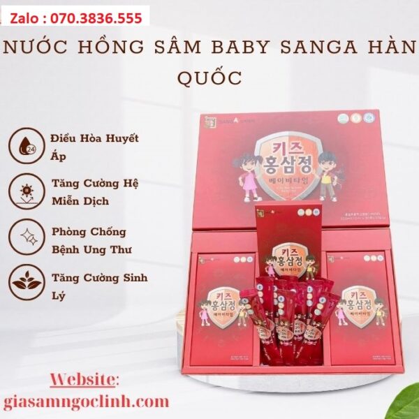 Nước Hồng Sâm Baby Sanga Hàn Quốc
