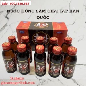 Nước Hồng Sâm Chai IAF Hàn Quốc Nuoc Hong Sam Chai IAF Han Quoc 2