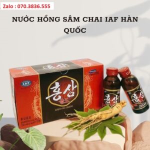 Nước Hồng Sâm Chai IAF Hàn Quốc Nuoc Hong Sam Chai IAF Han Quoc 3