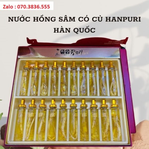 Nước Hồng Sâm Có Củ Hanpuri Hàn Quốc