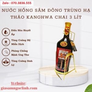 Nuoc Hong Sam Dong Trung Ha Thao Kanghwa Chai 3 Lit 1