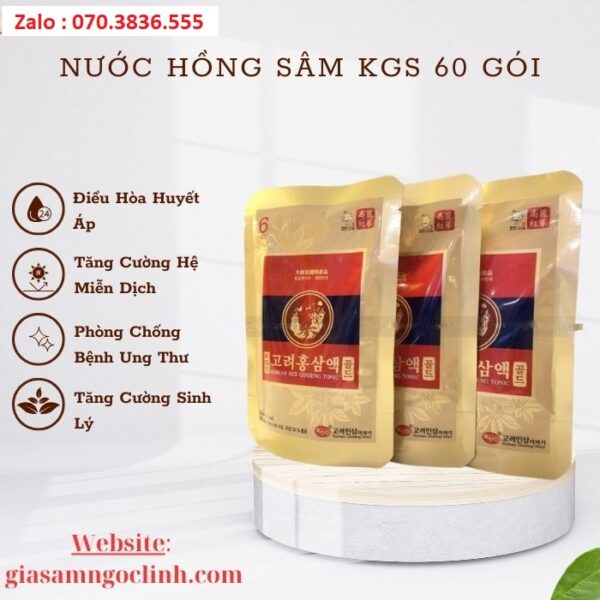 Nước Hồng Sâm KGS 60 gói