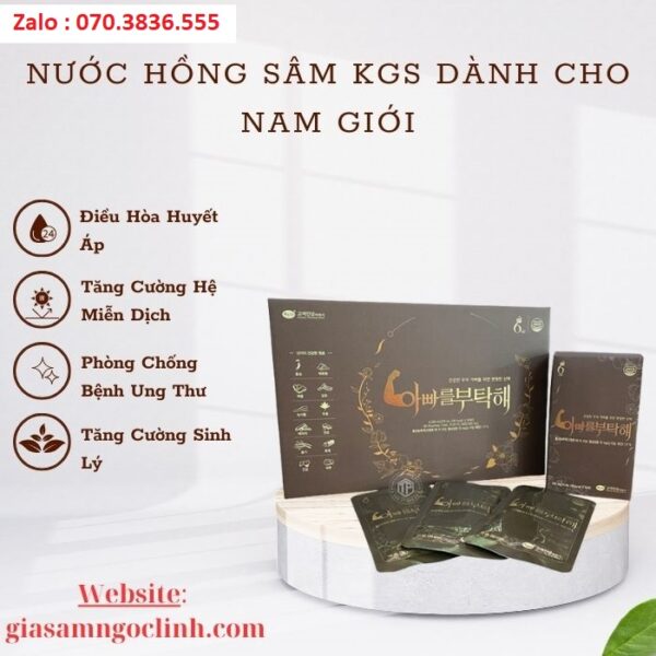 Nước Hồng Sâm KGS Dành Cho Nam Giới