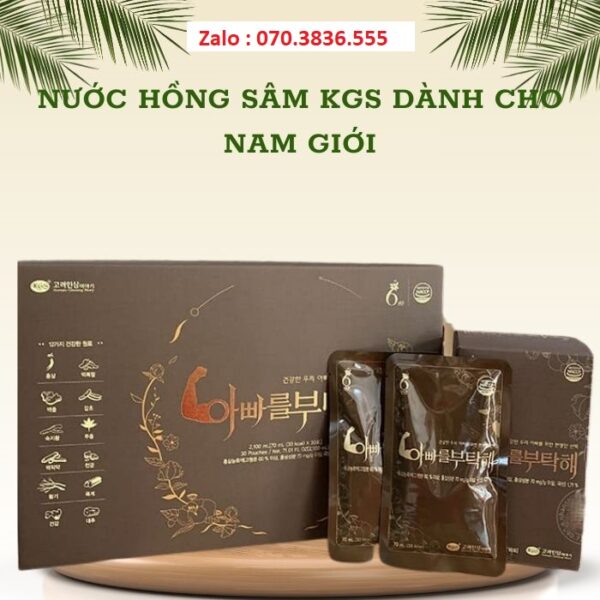 Nước Hồng Sâm KGS Dành Cho Nam Giới