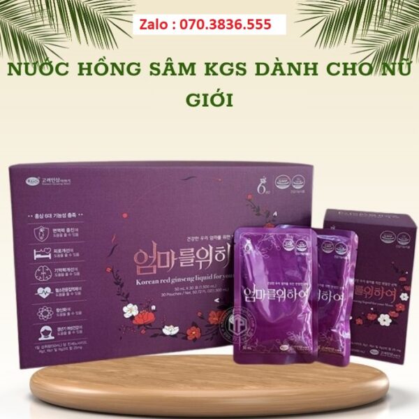 Nước Hồng Sâm KGS Dành Cho Nữ Giới