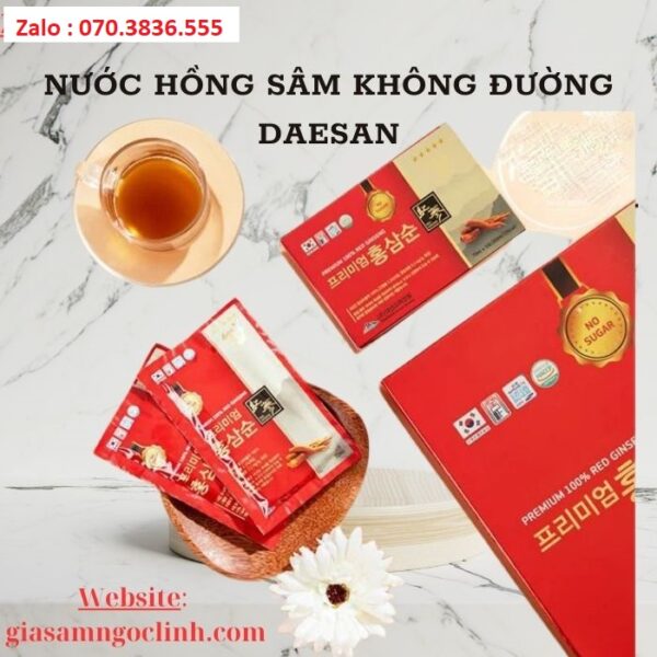 Nước Hồng Sâm Không Đường Daesan