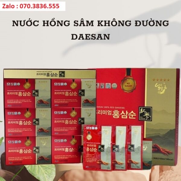 Nước Hồng Sâm Không Đường Daesan