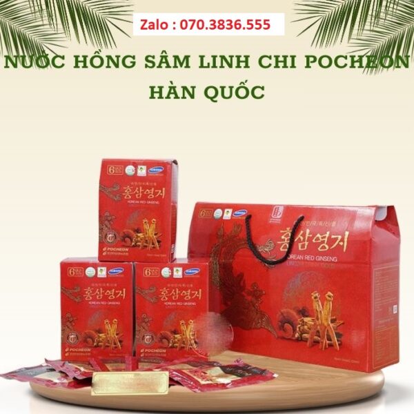 Nước Hồng Sâm Linh Chi Pocheon Hàn Quốc