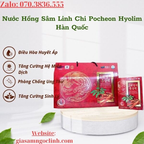 Nước Hồng Sâm Linh Chi Pocheon Hyolim Hàn Quốc