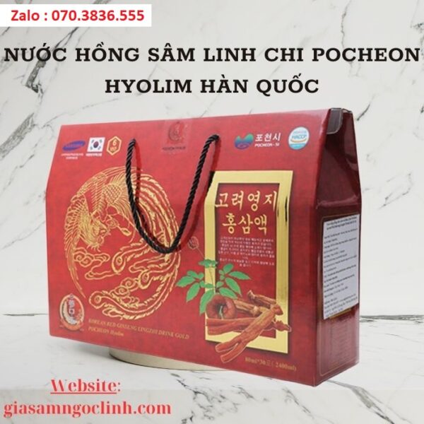 Nước Hồng Sâm Linh Chi Pocheon Hyolim Hàn Quốc