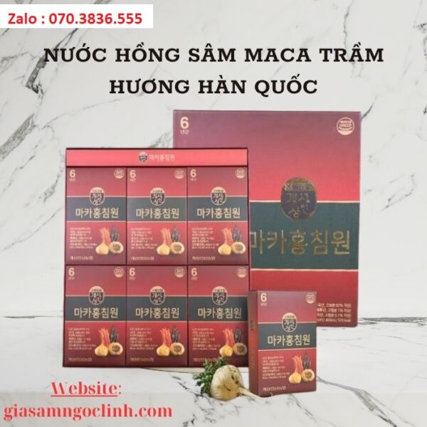 Nước Hồng Sâm Maca Trầm Hương Hàn Quốc