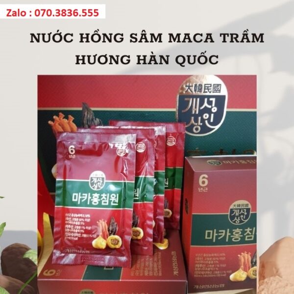 Nước Hồng Sâm Maca Trầm Hương Hàn Quốc