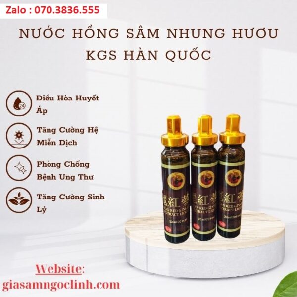 Nước Hồng Sâm Nhung Hươu KGS Hàn Quốc