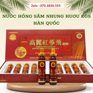 Nước Hồng Sâm Nhung Hươu KGS Hàn Quốc