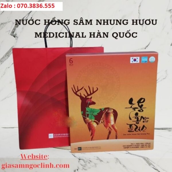 Nước Hồng Sâm Nhung Hươu Medicinal Hàn Quốc