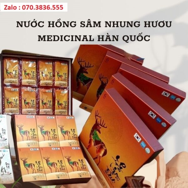 Nước Hồng Sâm Nhung Hươu Medicinal Hàn Quốc