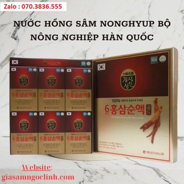 Nước Hồng Sâm NongHyup Bộ Nông Nghiệp Hàn Quốc