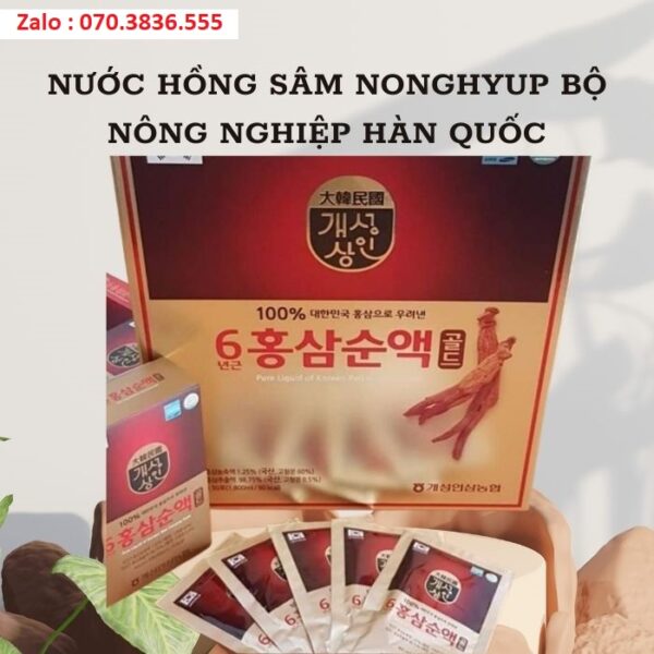 Nước Hồng Sâm NongHyup Bộ Nông Nghiệp Hàn Quốc