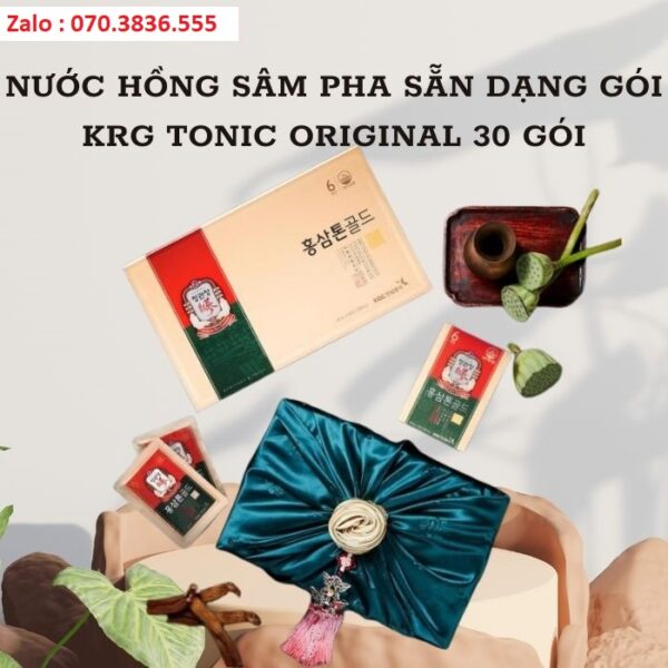 Nước Hồng Sâm Pha Sẵn Dạng Gói KRG Tonic Original 30 gói