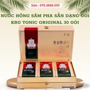 Nước Hồng Sâm Pha Sẵn Dạng Gói KRG Tonic Original 30 gói
