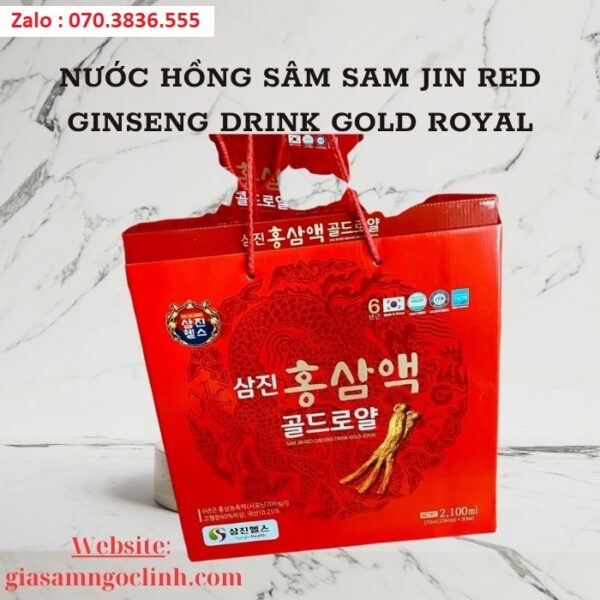 Nước Hồng Sâm Sam Jin Red Ginseng Drink Gold Royal
