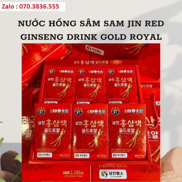 Nước Hồng Sâm Sam Jin Red Ginseng Drink Gold Royal