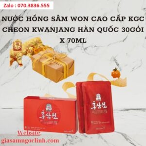 Nuoc Hong Sam Won Cao Cap KGC Cheon KwanJang Han Quoc 30 goi x 70ml 2